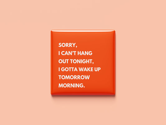 Sorry I Can't